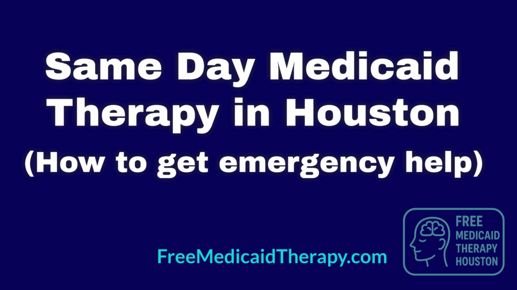 same day medicaid therapy housotn